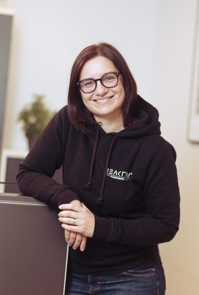 Aufnahme der Teamkollegin Claudia