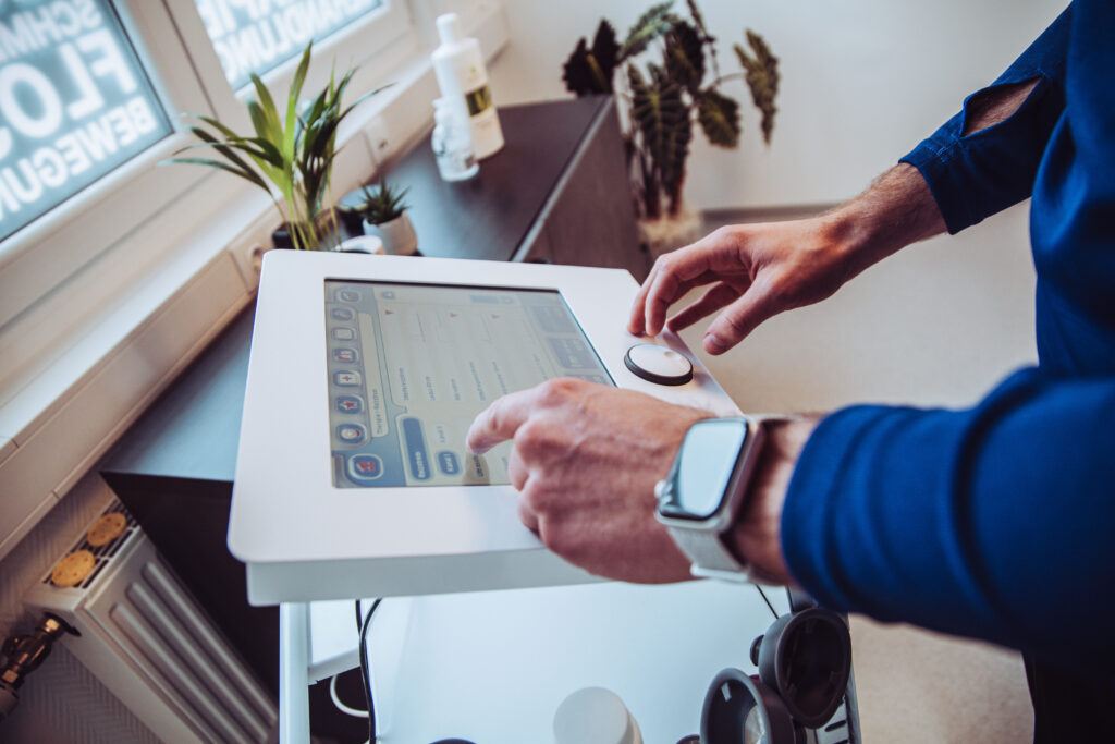 Geräteeinstellungen zur Behandlungsvorbereitung